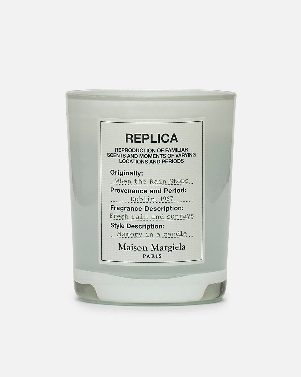 Replica When The Rain Stops Candle Maison margiela оригінал – Купити в Україні – боковий вид