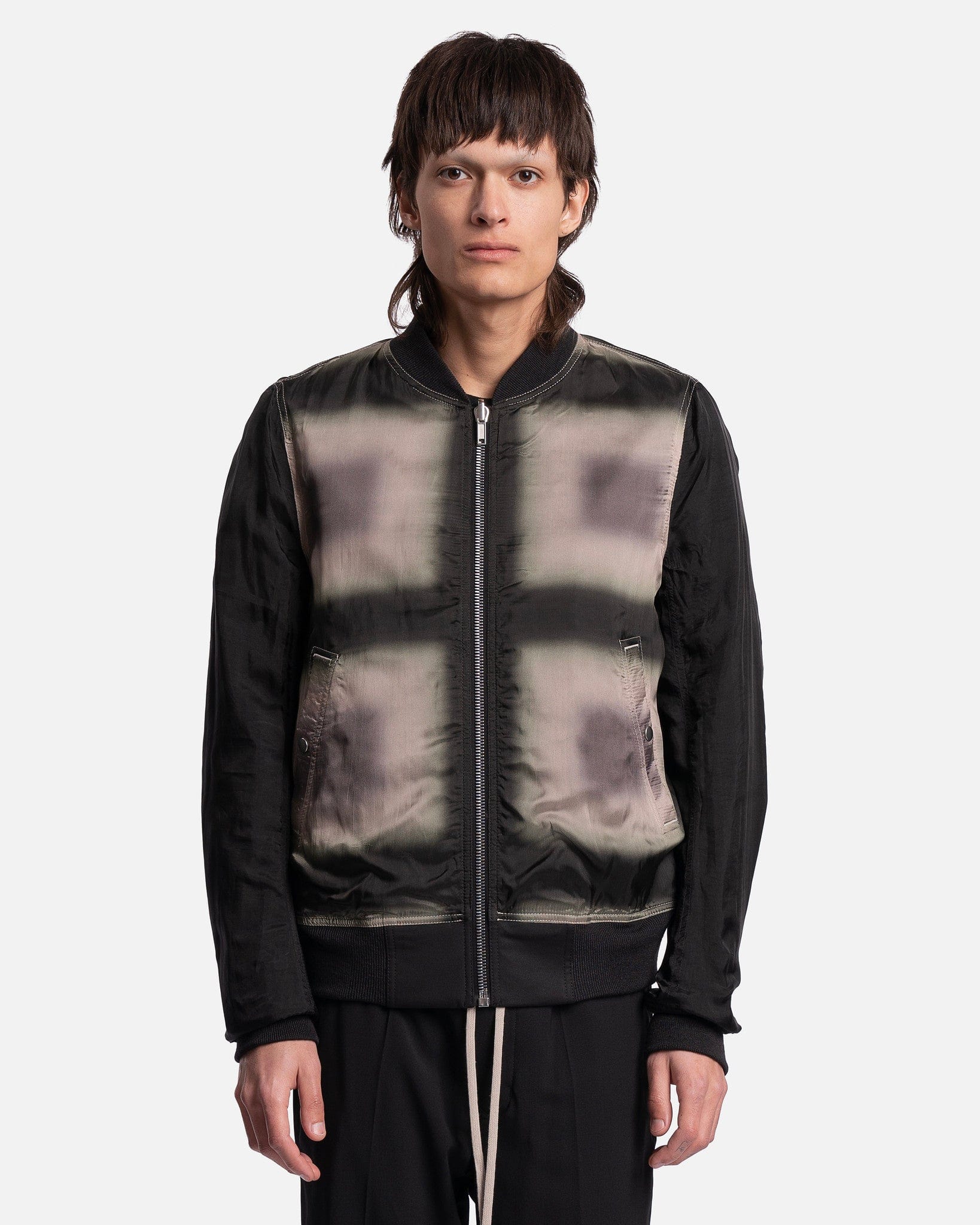 Reversible Flight Bomber In Black Rick owens – Гарантія оригінальності – боковий вид