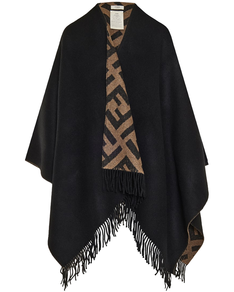 Оригінальна Reversible Wool-Cashmere Cape Fendi