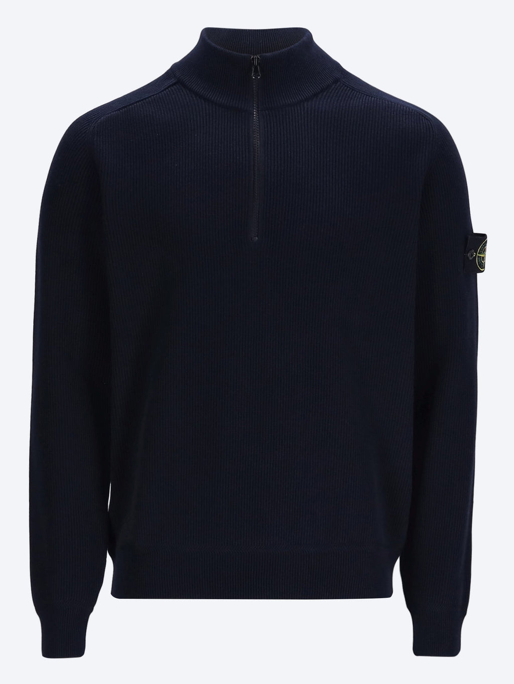 Оригінальна Ribbed Soft Organic Cotton Long Sleeve Polo Stone island – боковий вид
