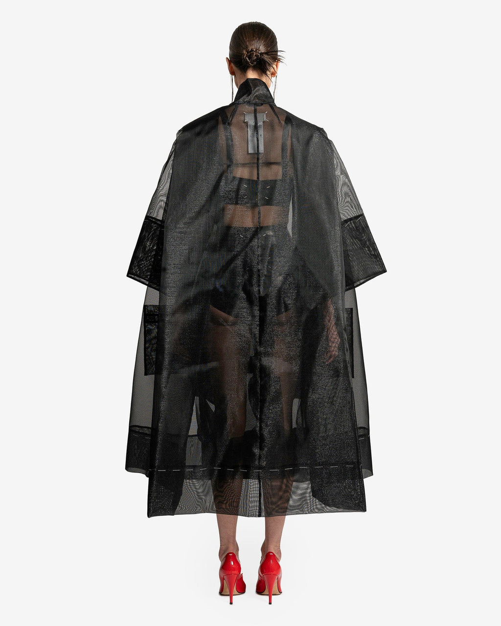 Ribbon Detail Sports Jacket In Black Maison margiela – Гарантія оригінальності – детальний вид