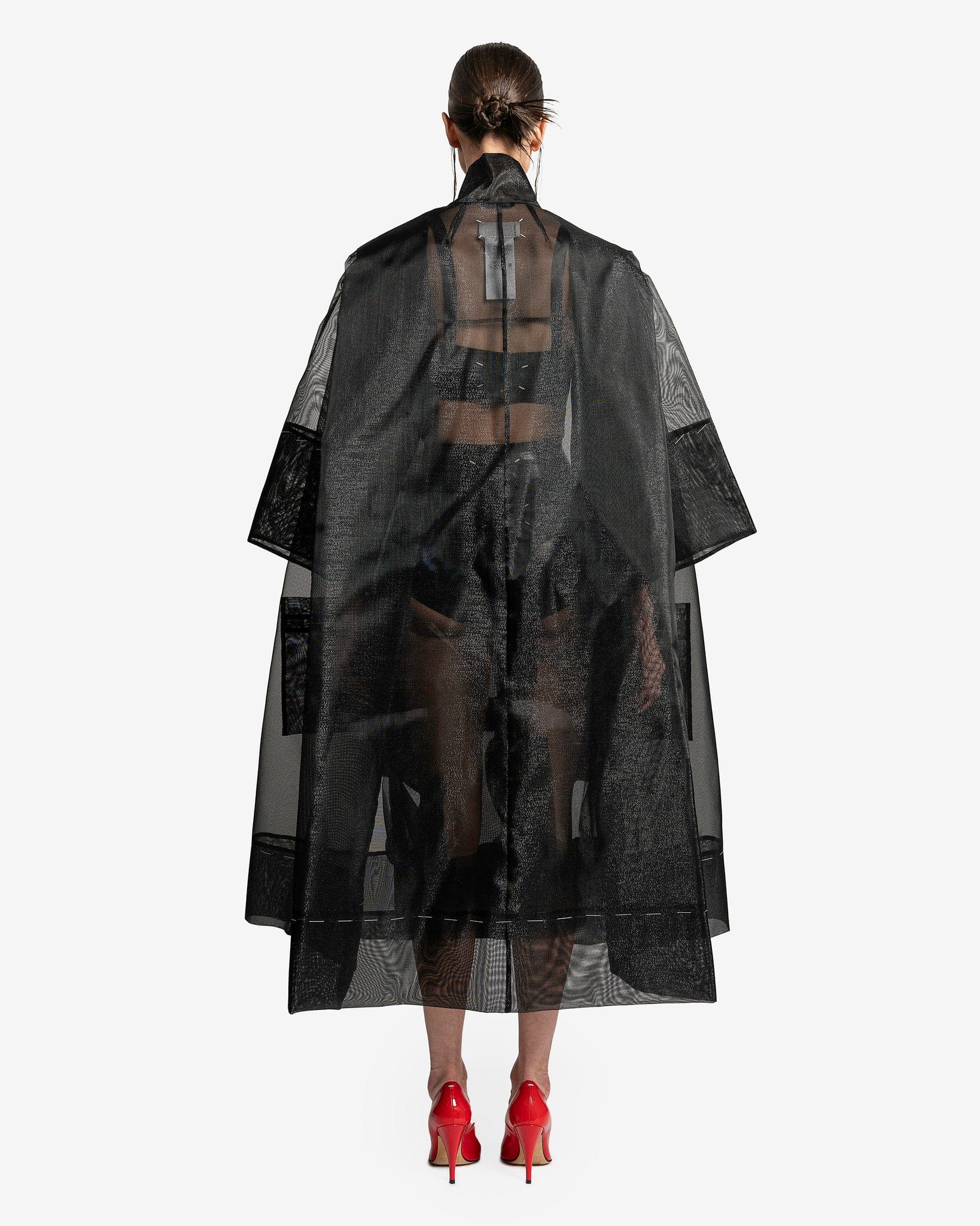 Ribbon Detail Sports Jacket In Black Maison margiela – Гарантія оригінальності – детальний вид