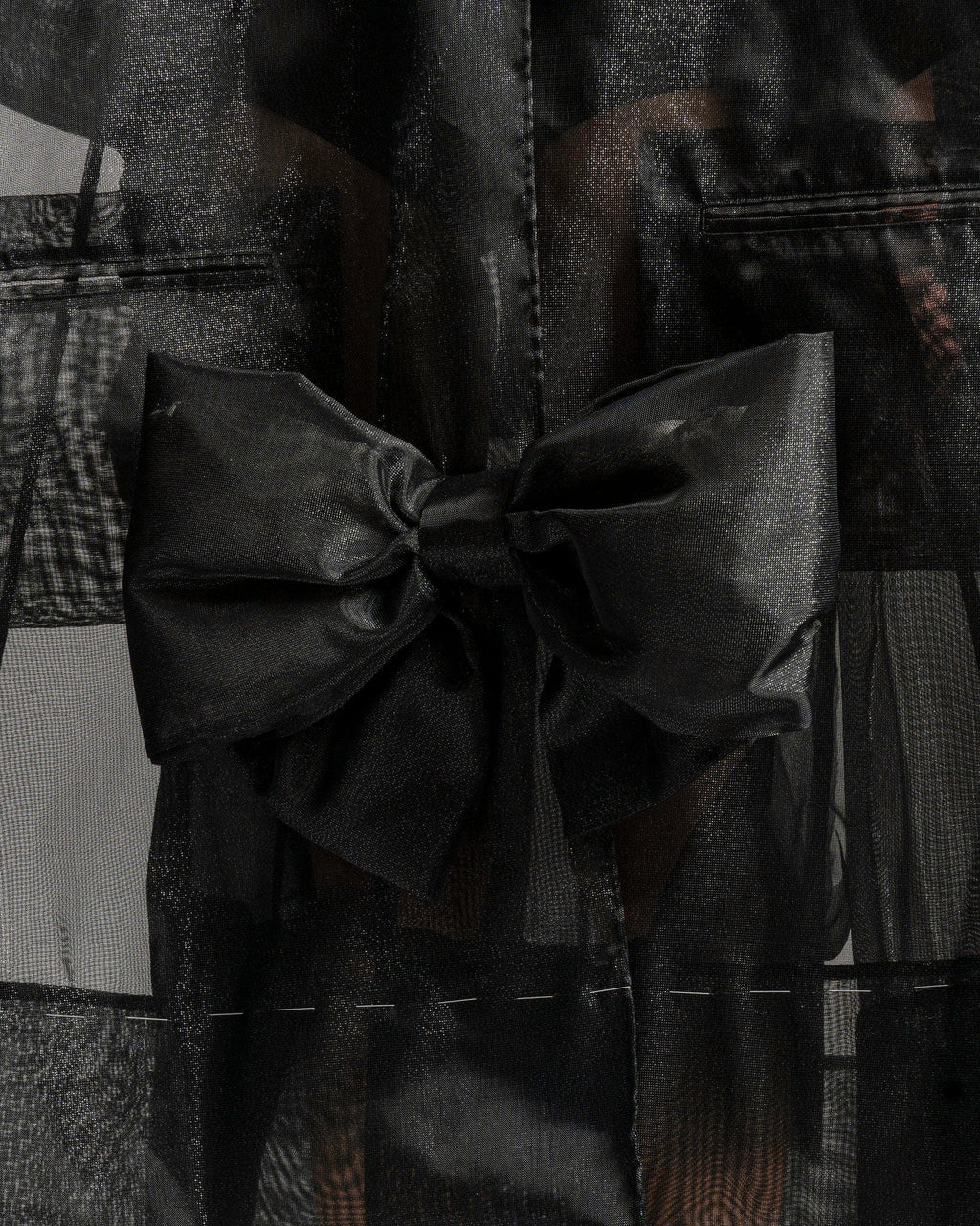 Ribbon Detail Sports Jacket In Black Maison margiela – Гарантія оригінальності – збільшений вид