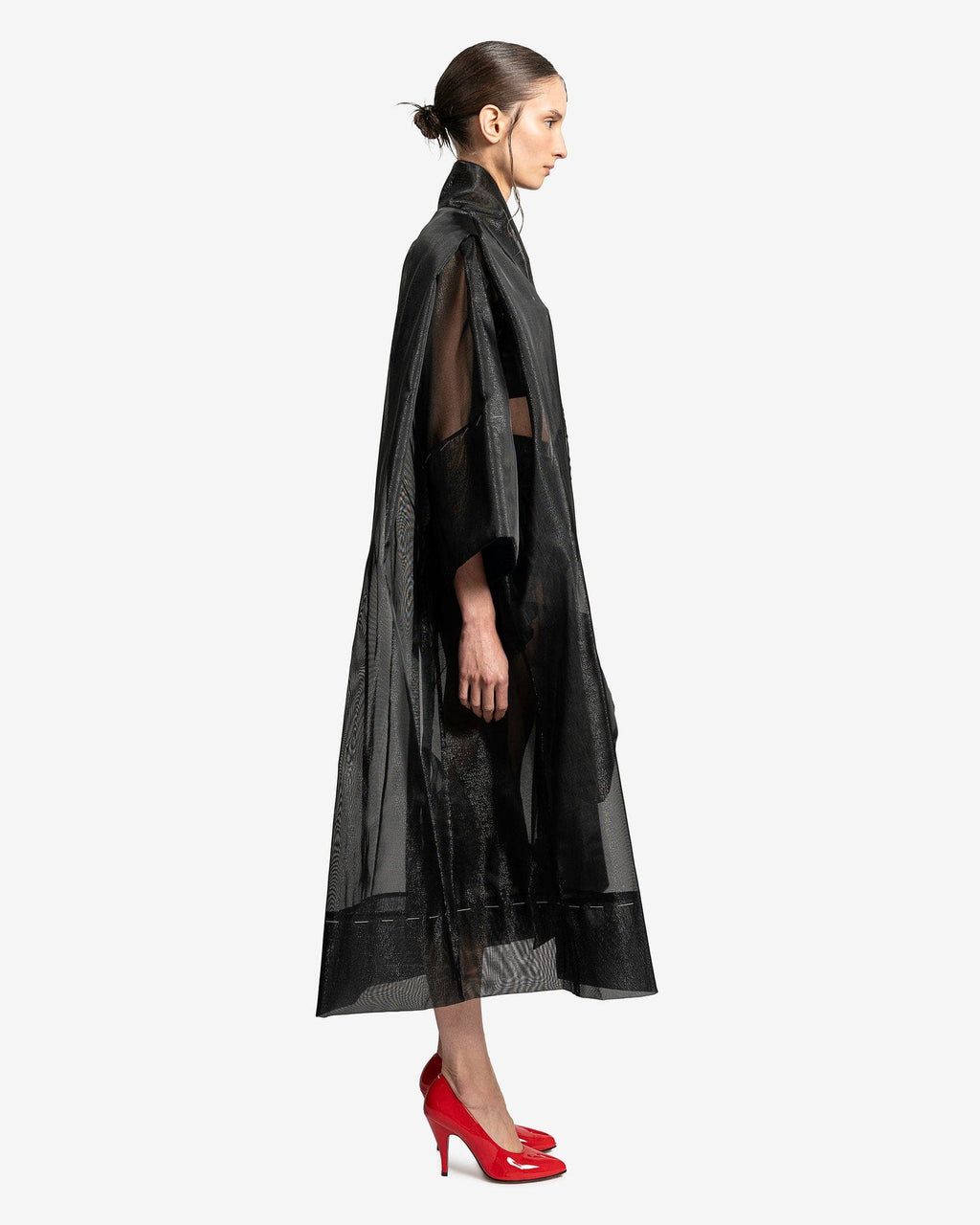 Ribbon Detail Sports Jacket In Black Maison margiela – Гарантія оригінальності – вид ззаду
