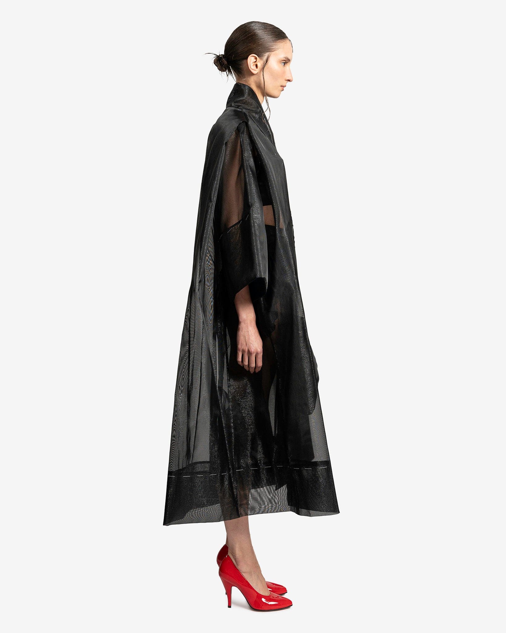 Ribbon Detail Sports Jacket In Black Maison margiela – Гарантія оригінальності – вид ззаду