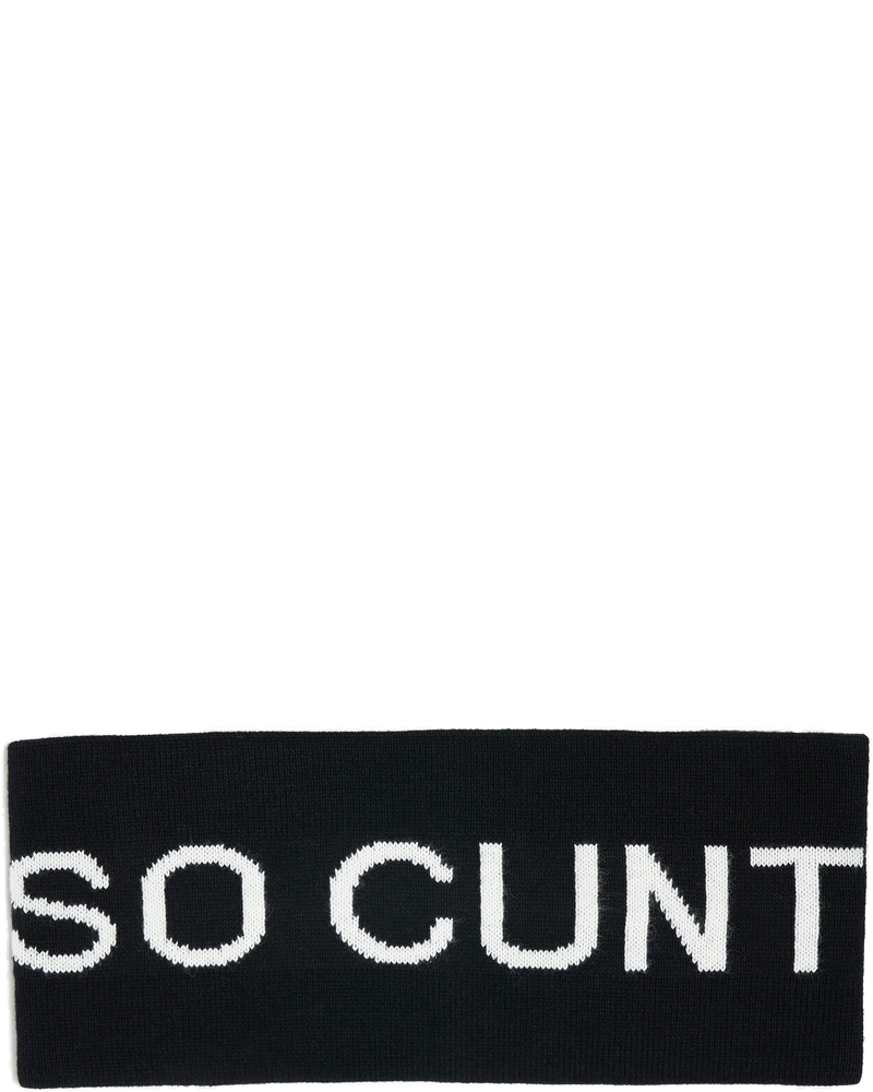 So Cunt Headband In Black Rick owens – Гарантія оригінальності