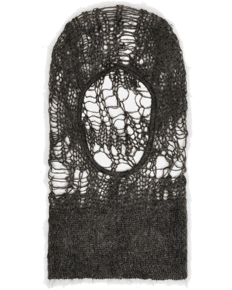 Оригінальна Knit Balaclava In Dark Dust Rick owens