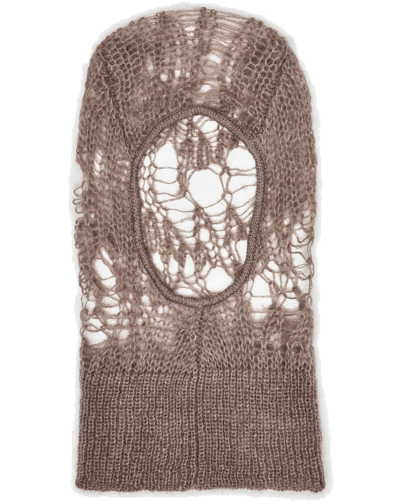 Knit Balaclava In Dust Rick owens – Гарантія оригінальності