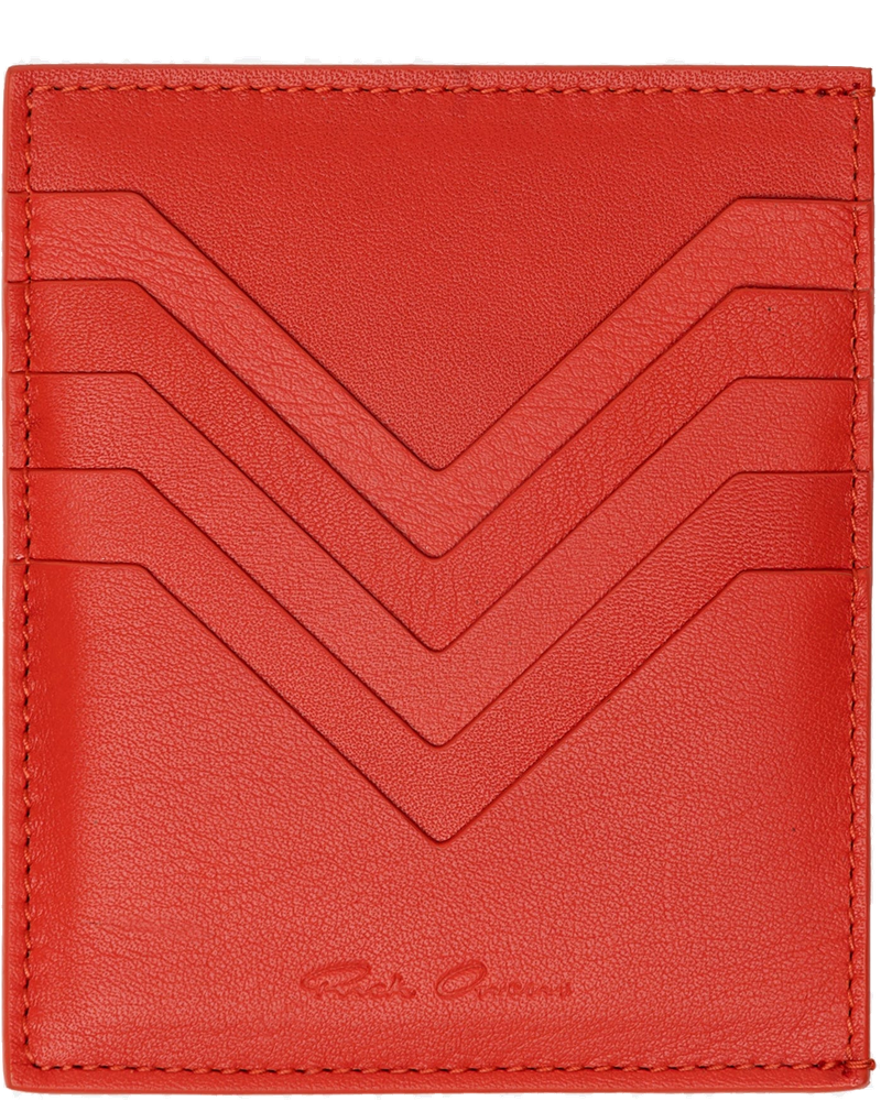 Оригінальна Square Credit Card Holder In Orange Rick owens