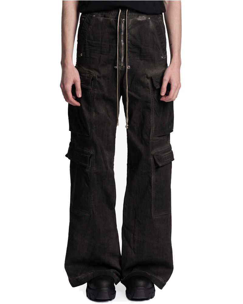 Оригінальна Denim Double Cargo Jumbo Belas In Dark Dust Rick owens