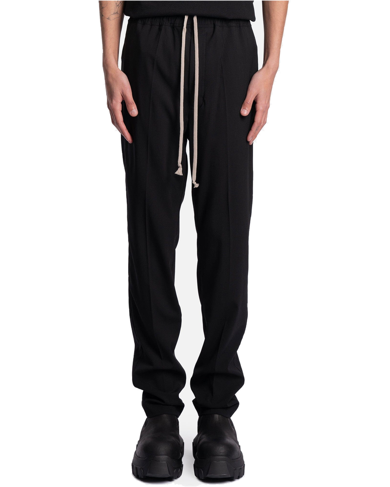 Drawstring Slim Long In Black Rick owens – Гарантія оригінальності