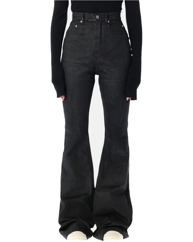 Bolan Bootcut Black Waxed Jeans Rick owens оригінал – Купити в Україні