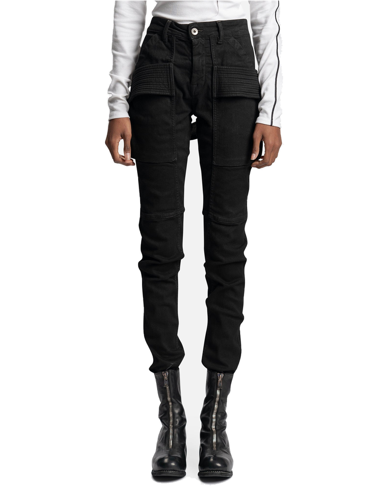 Denim Creatch Pants In Black Rick owens – Гарантія оригінальності