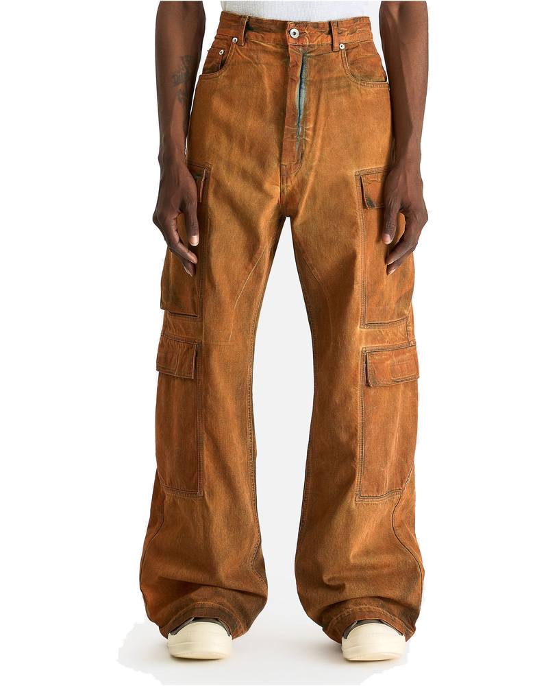 Double Cargo Jeans In Orange Rick owens – Гарантія оригінальності