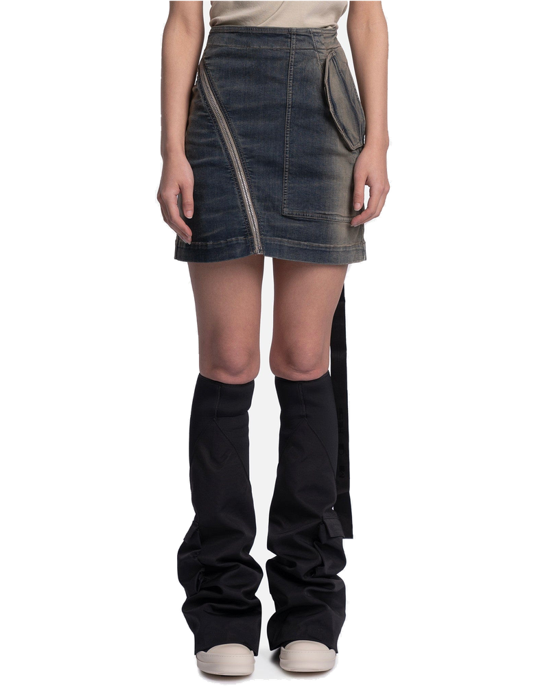 Оригінальна Denim Aircut Mini In Mineral Pearl Degrade Rick owens