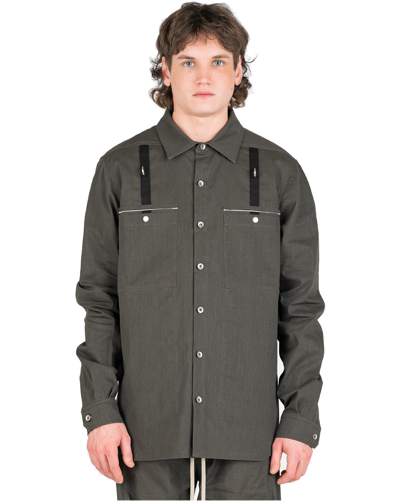 Denim Outershirt In Dark Dust Rick owens оригінал – Купити в Україні