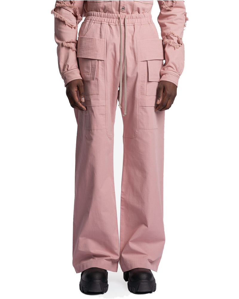 Wide Leg Creatch Cargo Drawstring In Faded Pink Rick owens оригінал – Купити в Україні