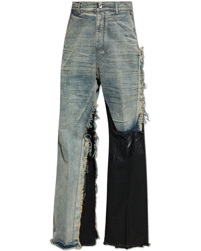 Blue Joris Ripped-Panel Jeans Rick owens – Гарантія оригінальності