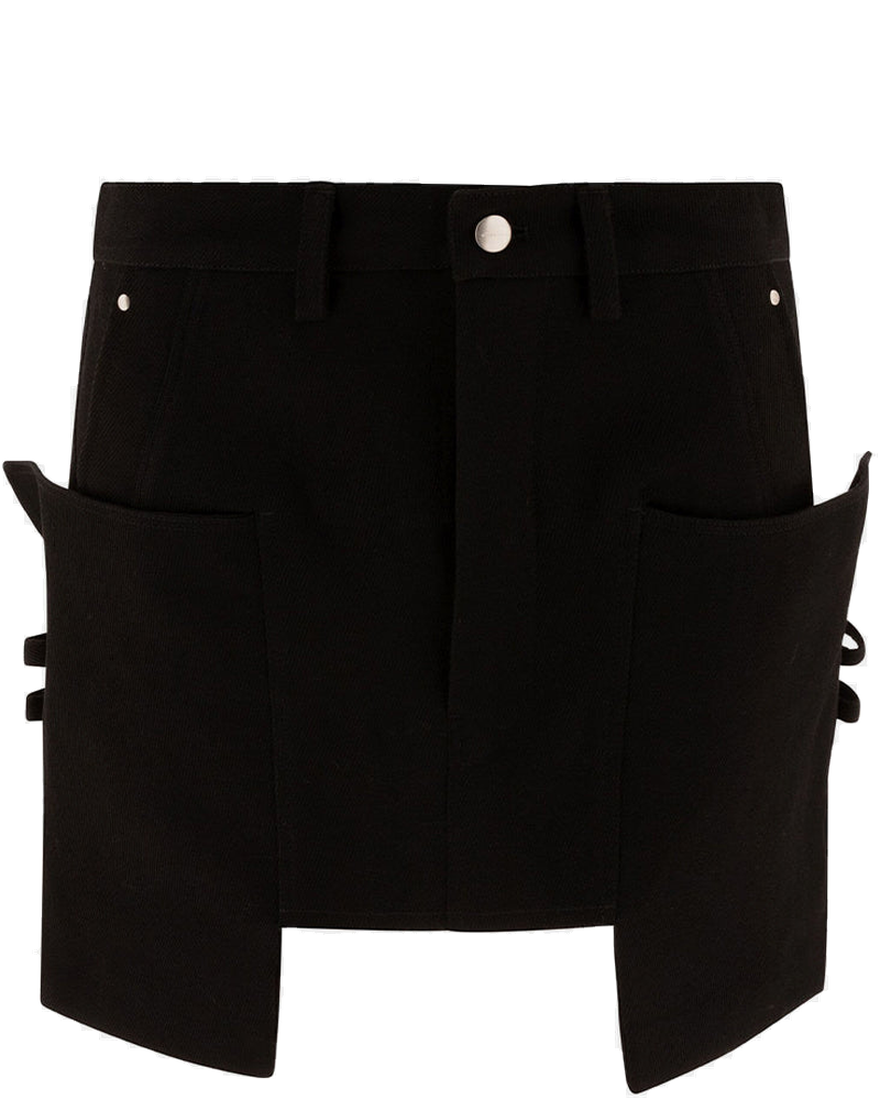 Black Stefan Mini Skirt Rick owens – Гарантія оригінальності