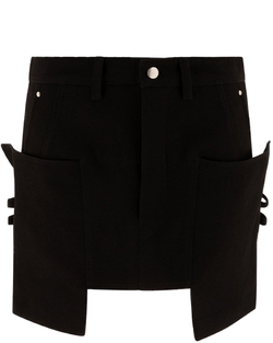Black Stefan Mini Skirt Rick owens – Гарантія оригінальності
