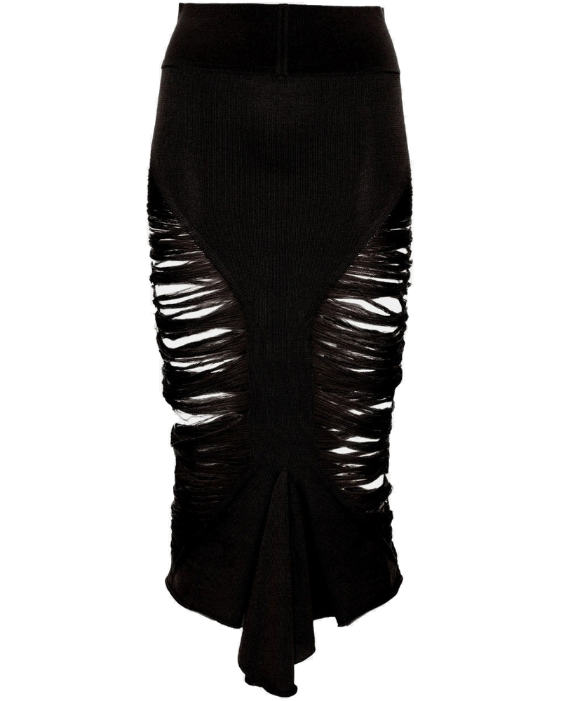 Black Tanja MIDI Skirt Rick owens оригінал – Купити в Україні
