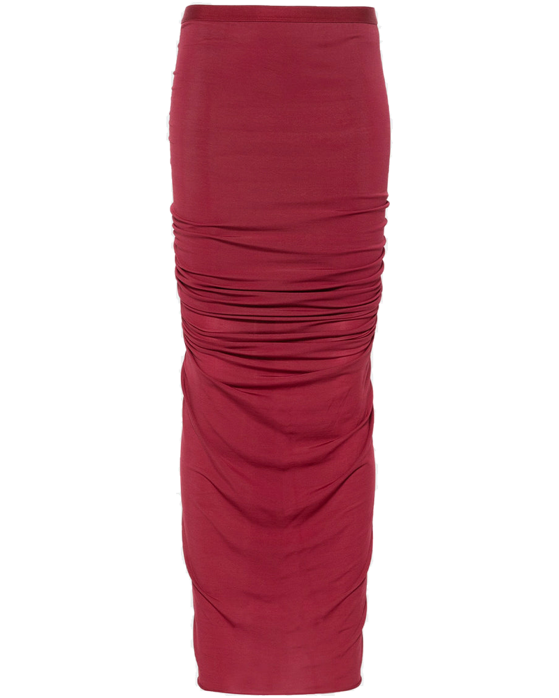 Оригінальна Cherry Shrimp Ruched-Detail Skirt Rick owens