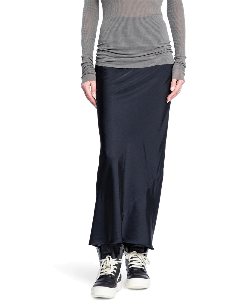 Hollywood Calf Bias Skirt In Washed Charmeuse Rick owens оригінал – Купити в Україні