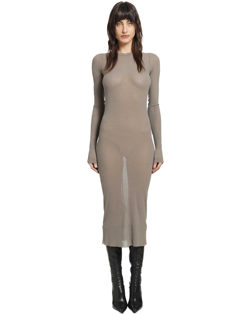 Оригінальна Temple Rib Long Sleeves Dress Rick owens