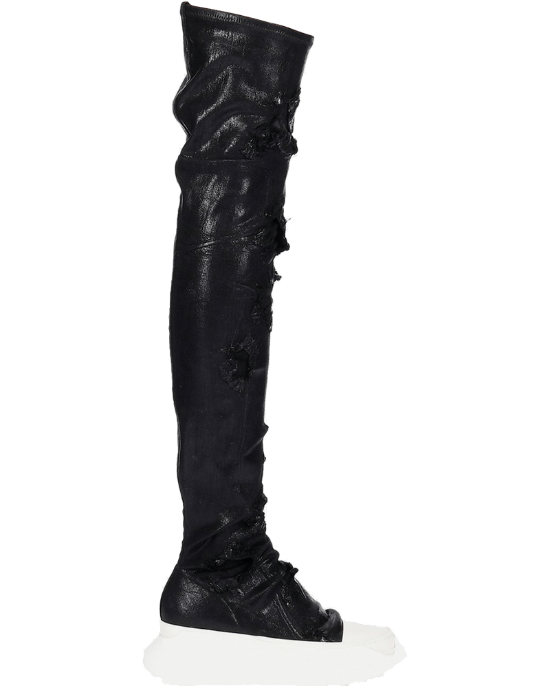 Slashed Foil Abstract Sock Sneakers In Black Rick owens оригінал – Купити в Україні