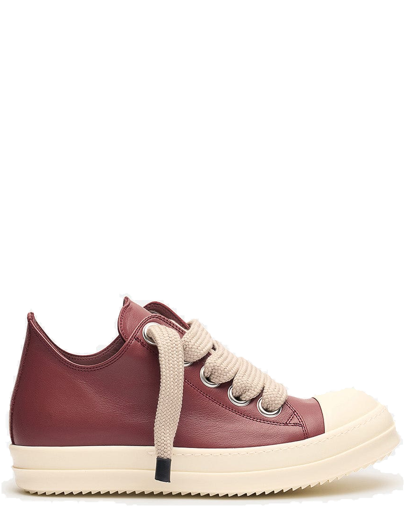 Jumbo Lace Sneakers In Rosewood Rick owens – Гарантія оригінальності
