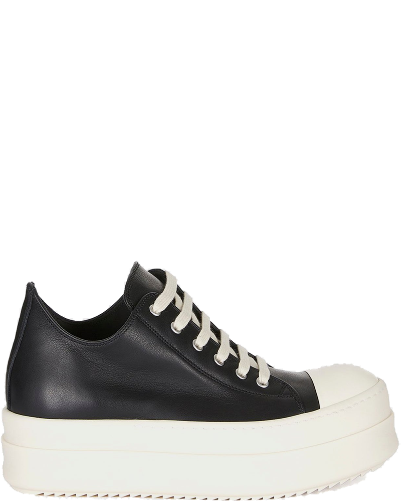 Mega Bumper Low Sneaks Scarpe Pelle Black Rick owens оригінал – Купити в Україні