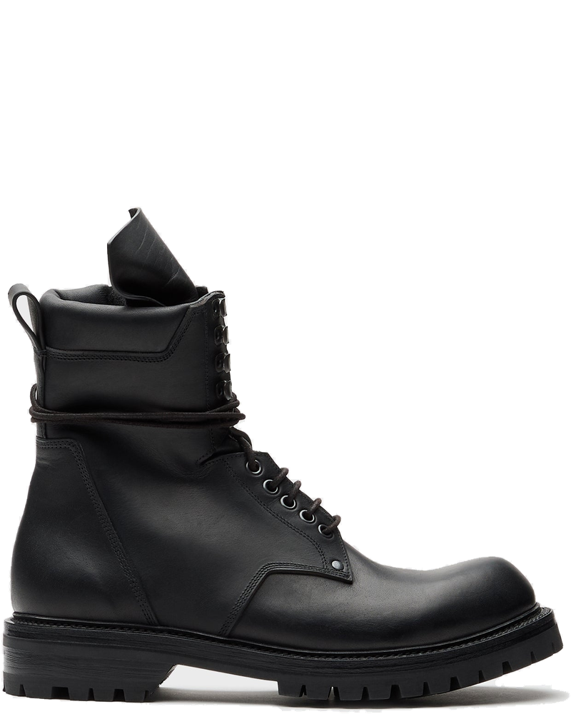Оригінальна Army Low Boot Scarpe Pelle Black Rick owens