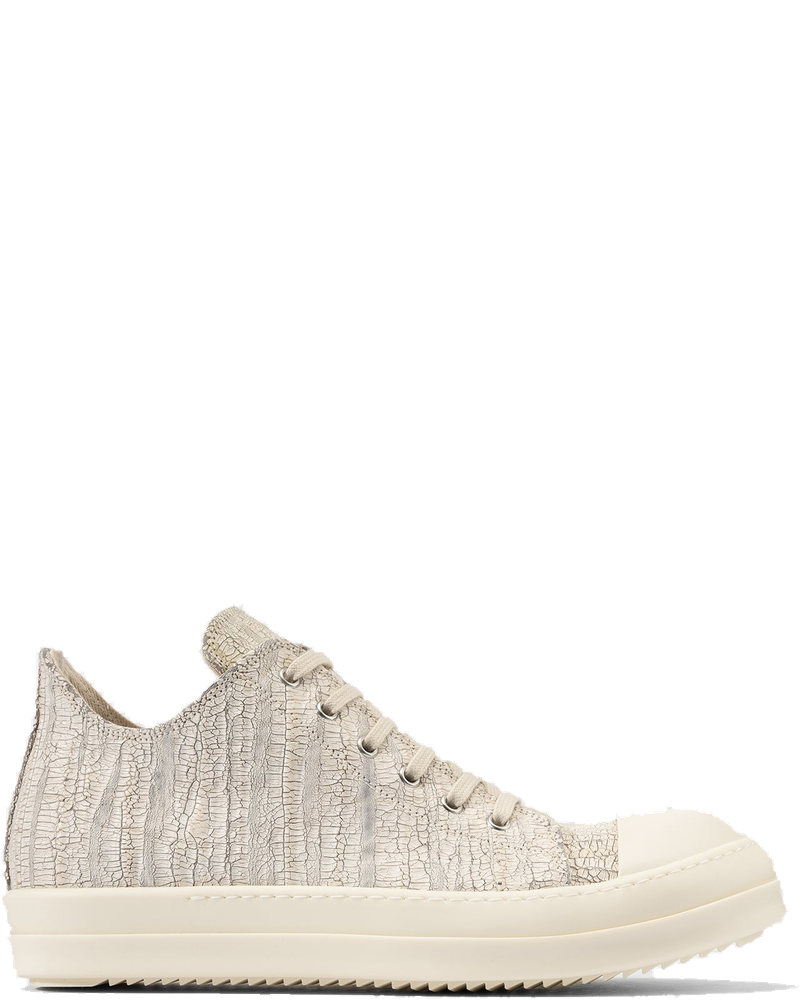 Megacrust Stretch Denim Low Sneakers Black Rick owens – Гарантія оригінальності