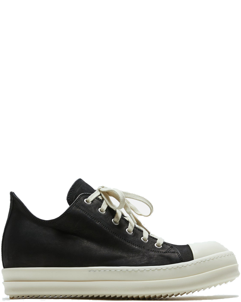 Scarpe Pelle Low Sneakers Nubuck Black Rick owens – Гарантія оригінальності