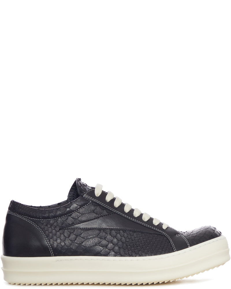 Low Sneakers In Exotic Leather Rick owens – Гарантія оригінальності