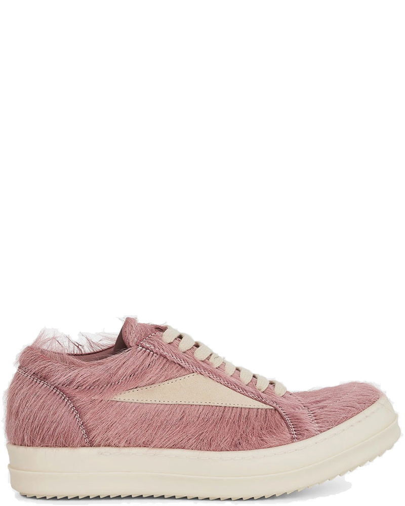 Оригінальна Pink Vintage Low-Top Pony Hair Sneakers Rick owens