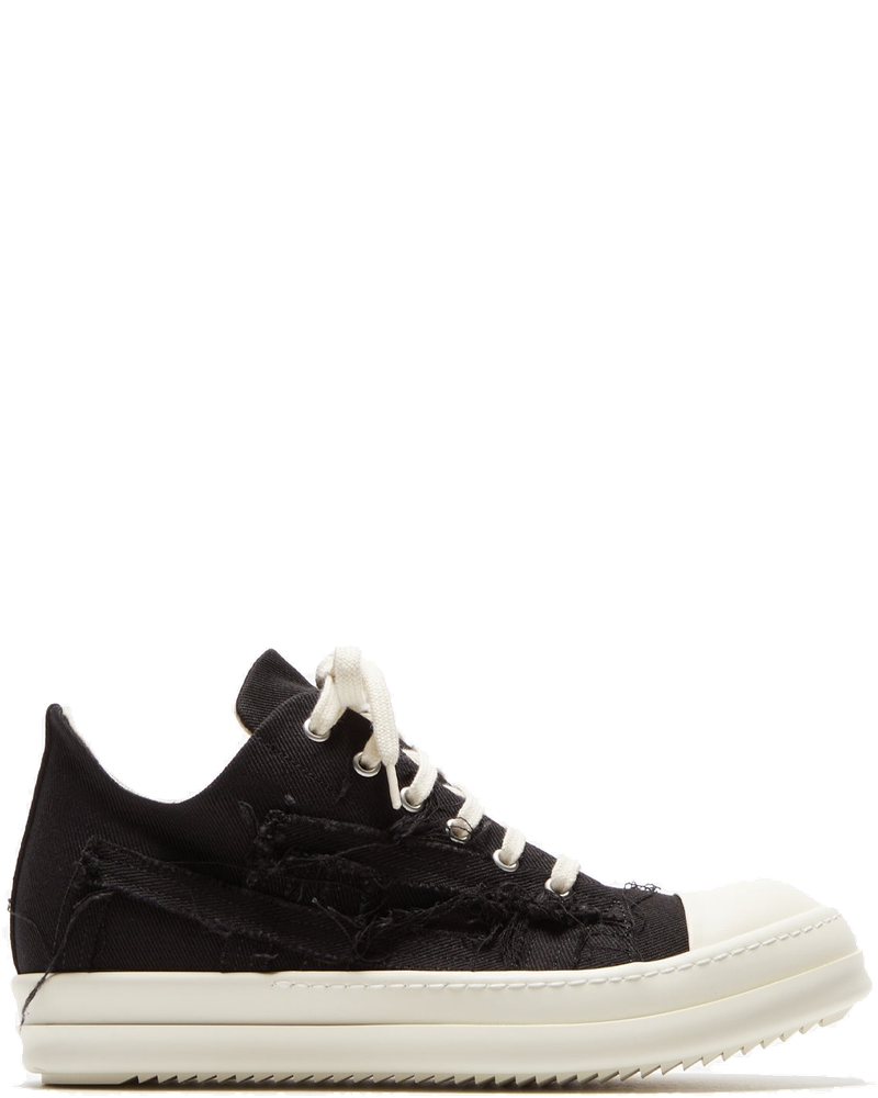 Slashed Low Sneakers Black Rick owens оригінал – Купити в Україні