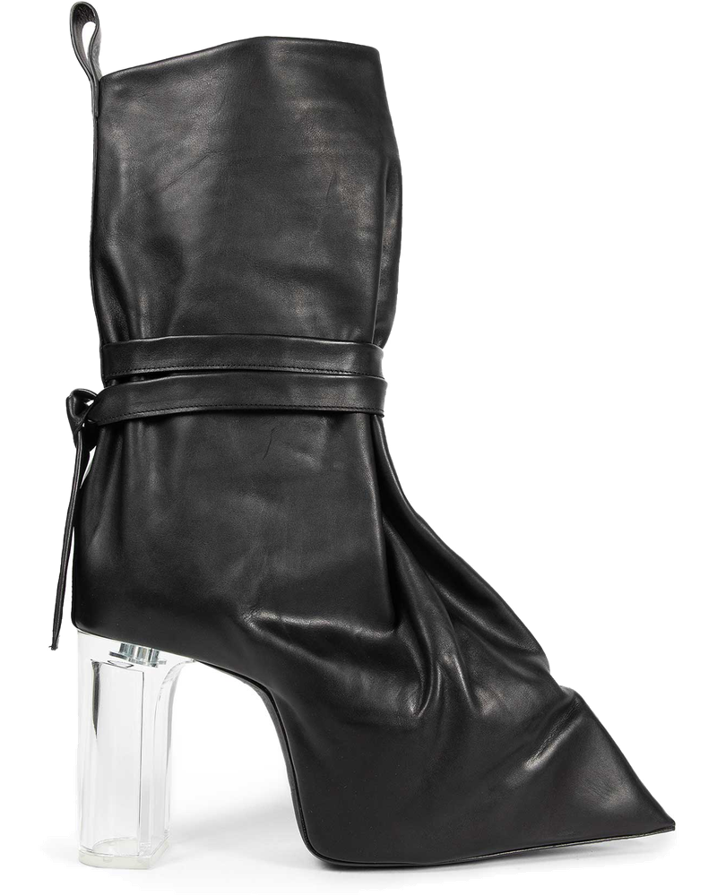 Tied Taco Kiss Boots In Leather Rick owens оригінал – Купити в Україні
