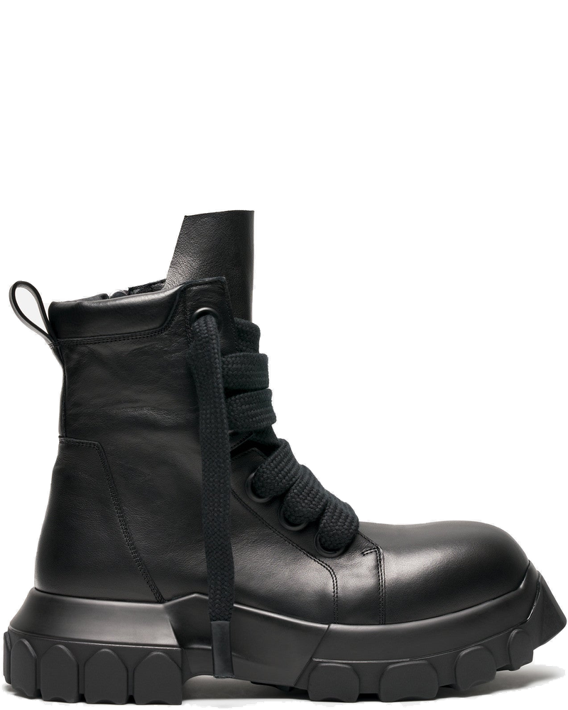 Wide Lace Bozo Tractor Boot In Black Rick owens оригінал – Купити в Україні