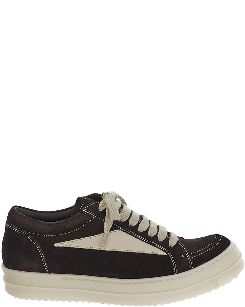 Wmns Vintage Sneakers Scarpe Pelle Mahogany Rick owens – Гарантія оригінальності