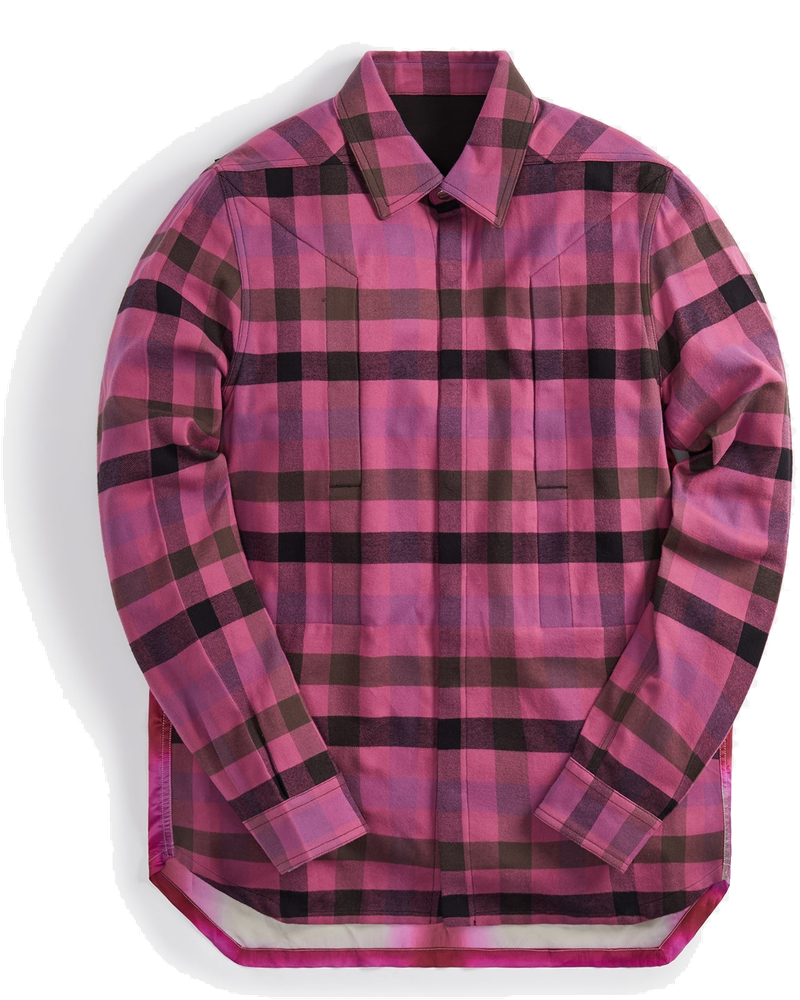 Fogpocket Outershirt Hot Pink Plaid Rick owens оригінал – Купити в Україні
