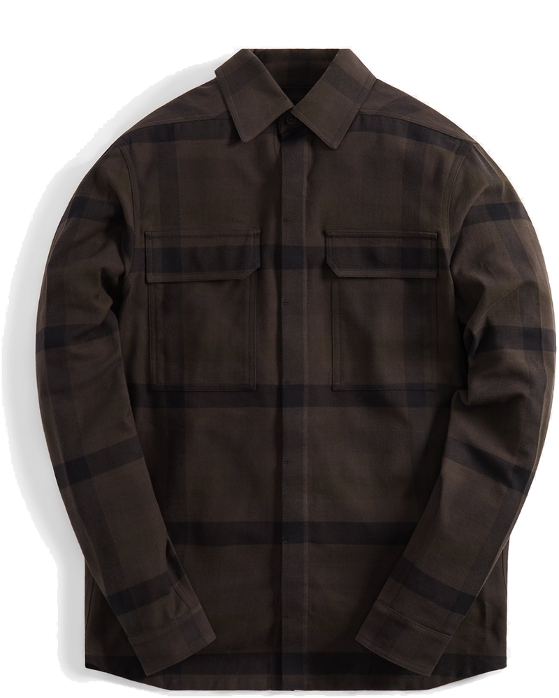 Оригінальна Work Shirt Dark Dust Plaid Rick owens