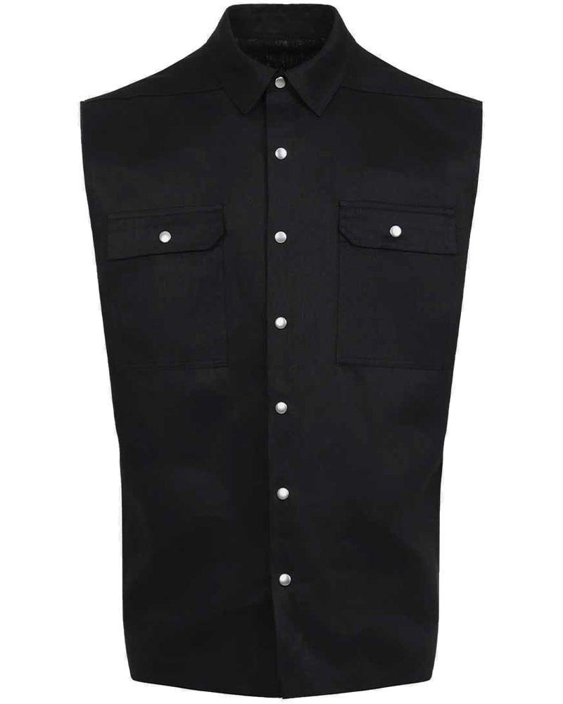Black Jumbo Sleeveless Outershirt Rick owens оригінал – Купити в Україні