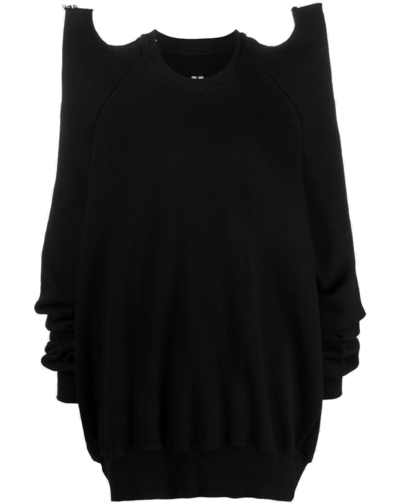 Black Tec 3d-Detail Sweatshirt Rick owens – Гарантія оригінальності