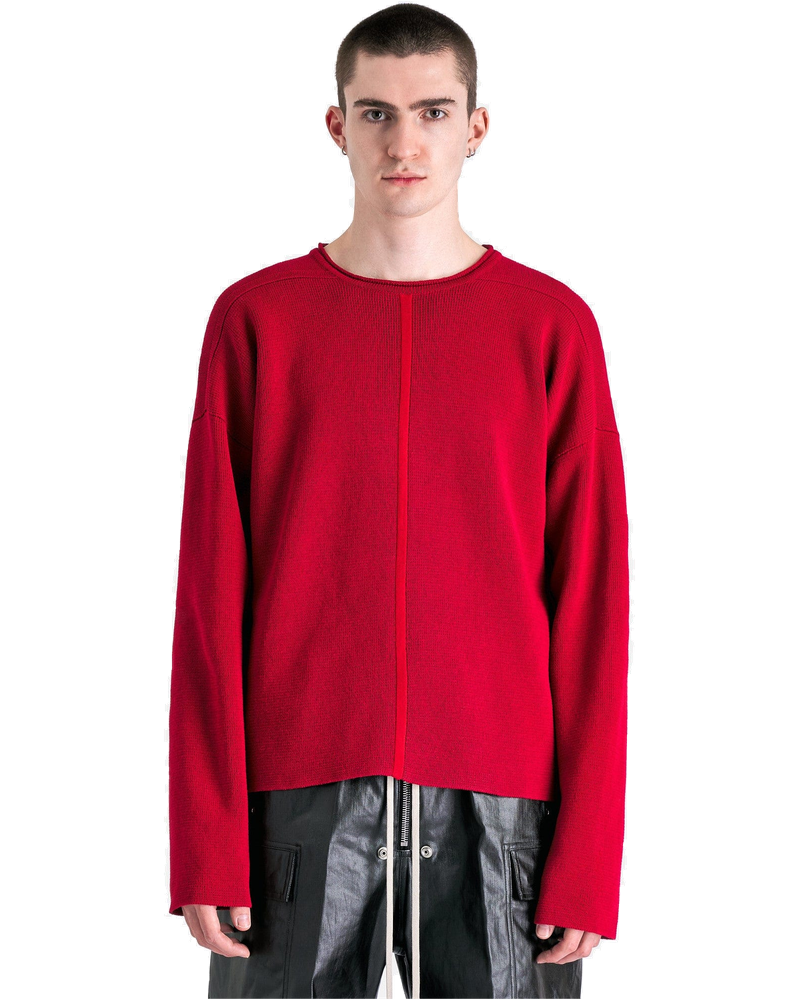 Maglia Pull Sweater In Cardinal Red Rick owens оригінал – Купити в Україні