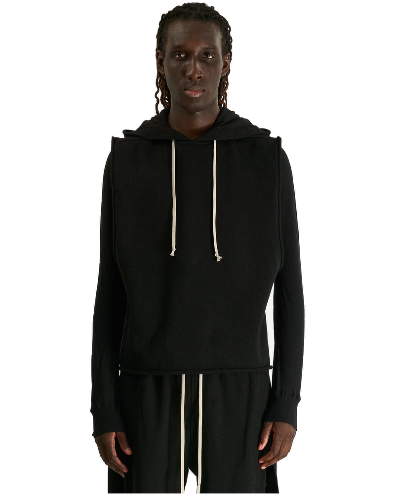 Hooded Tunic In Black Rick owens – Гарантія оригінальності
