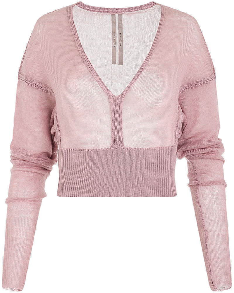 Оригінальна Pink V-Neck Sweater Rick owens