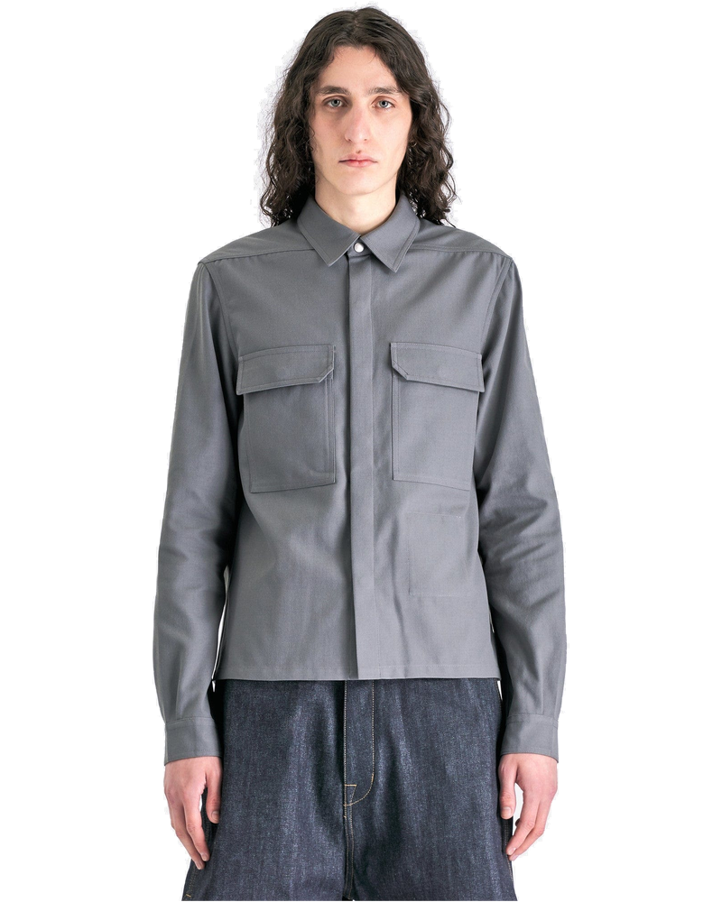 Cropped Outershirt In Smoke Rick owens оригінал – Купити в Україні