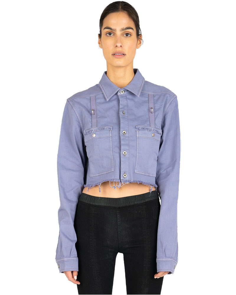 Оригінальна Cropped Outershirt In Bruise Rick owens