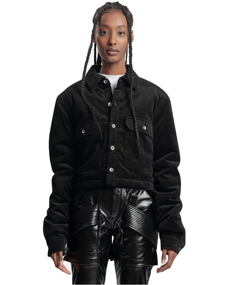 Cropped Outershirt In Black Rick owens – Гарантія оригінальності